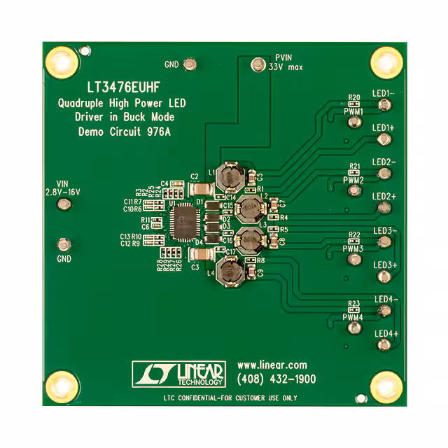 DC976A Analog Devices Inc.  Cartes d'évaluation - Pilotes LED